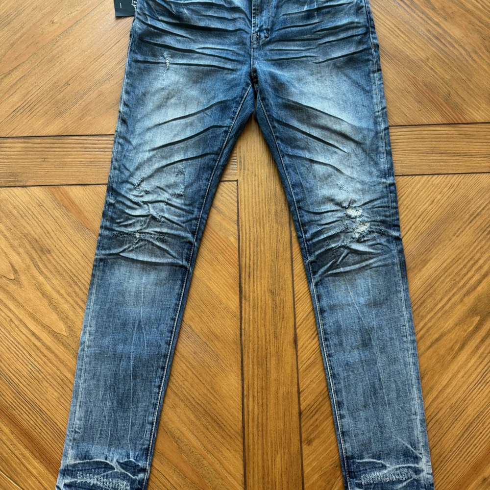 NWT PRPS WINDSOR TAPERED SKINNY FIT STRETCH INDIGO JEANS